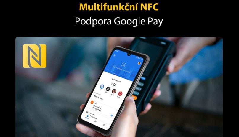 UMIDIGI BISON Pro NFC a platby telefonem